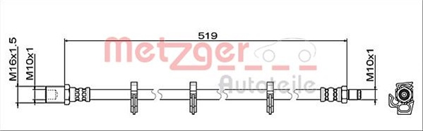 Furtun Frana Metzger Iveco 4112047