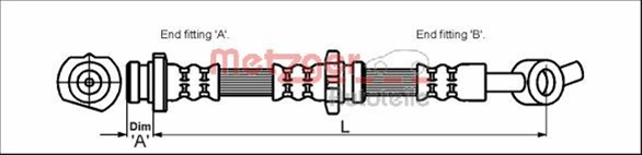 Furtun Frana Metzger Nissan 4111967