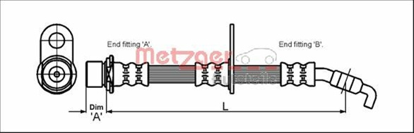 Furtun Frana Metzger Toyota 4111427