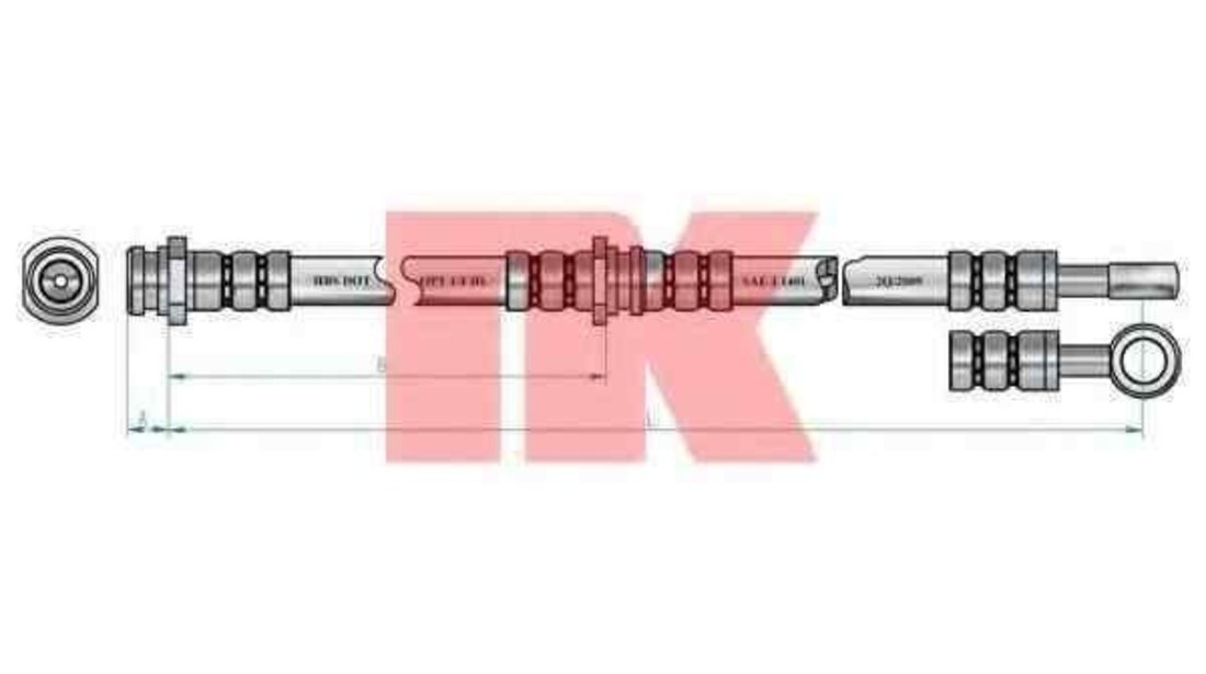 Furtun frana MITSUBISHI CARISMA (DA_) NK 854819