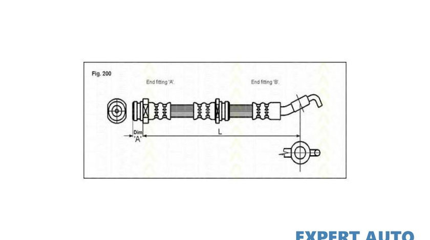 Furtun frana Mitsubishi COLT Mk V (CJ_, CP_) 1995-2003 #2 19032926