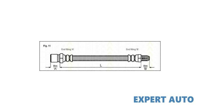 Furtun frana Mitsubishi GALANT Mk IV (E3_A) 1988-1992 #2 03Q32033