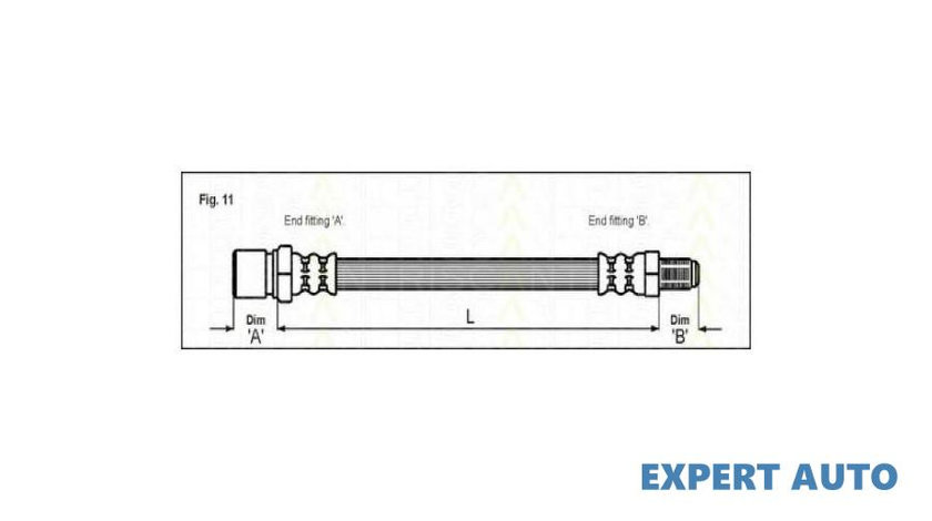 Furtun frana Mitsubishi GALANT Mk IV limuzina (E3_A) 1987-1993 #2 03Q32015