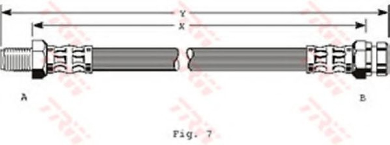 Furtun frana MITSUBISHI L 200 (K7, K6) (1996 - 2007) TRW PHB142 piesa NOUA