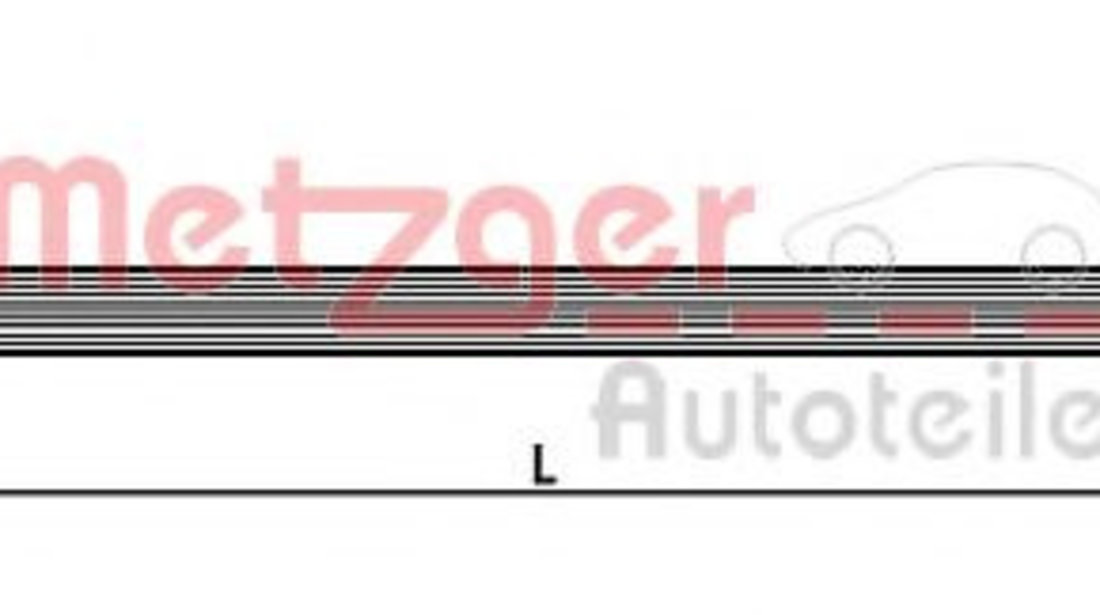 Furtun frana NISSAN NAVARA (D40) (2004 - 2016) METZGER 4111272 piesa NOUA