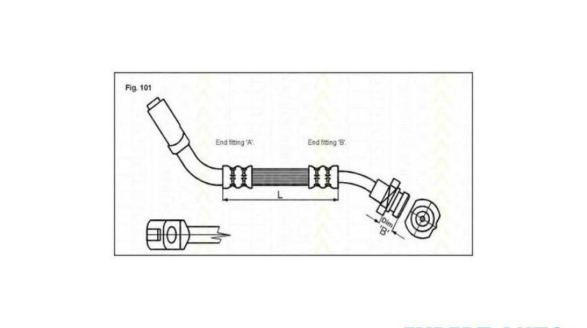 Furtun frana Nissan PATHFINDER (R50) 1995-2004 #2 03Q50025