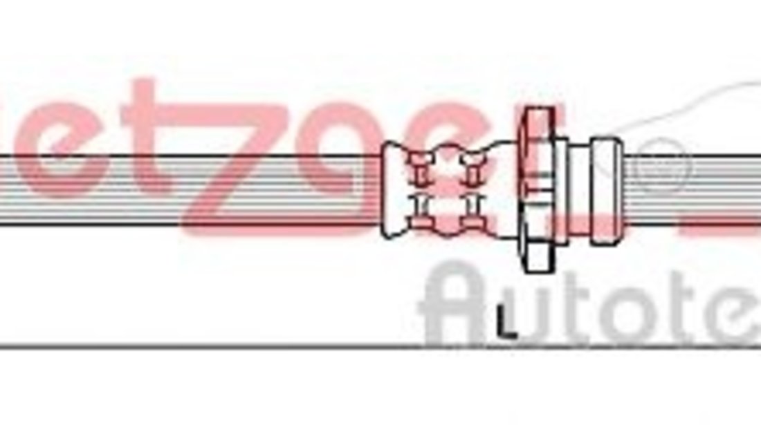 Furtun frana NISSAN QASHQAI / QASHQAI +2 (J10, JJ10) (2007 - 2013) METZGER 4110848 piesa NOUA