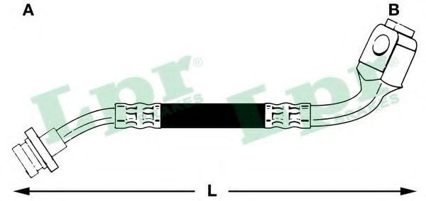 Furtun frana NISSAN TERRANO II (R20) (1992 - 2007) LPR 6T46500 piesa NOUA
