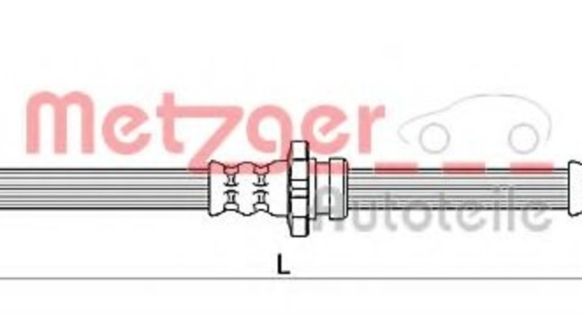 Furtun frana NISSAN X-TRAIL (T30) (2001 - 2013) METZGER 4110471 piesa NOUA