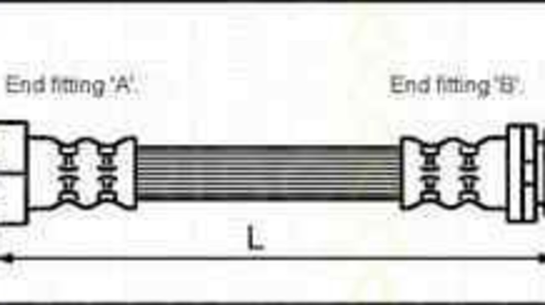 Furtun frana OPEL ASTRA F (56_, 57_) TRISCAN 8150 24212