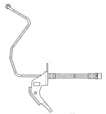Furtun frana OPEL ASTRA F Combi (51, 52) (1991 - 1998) FERODO FHY3054 piesa NOUA