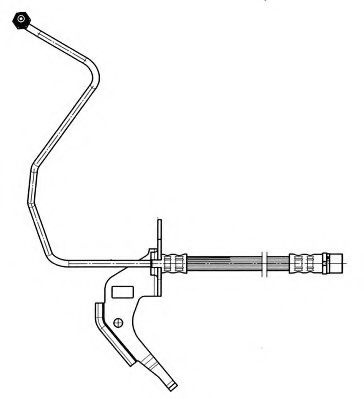 Furtun frana OPEL ASTRA F Combi (51, 52) (1991 - 1998) FERODO FHY3055 piesa NOUA