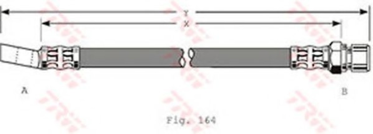 Furtun frana OPEL ASTRA F Combi (51, 52) (1991 - 1998) TRW PHD348 piesa NOUA