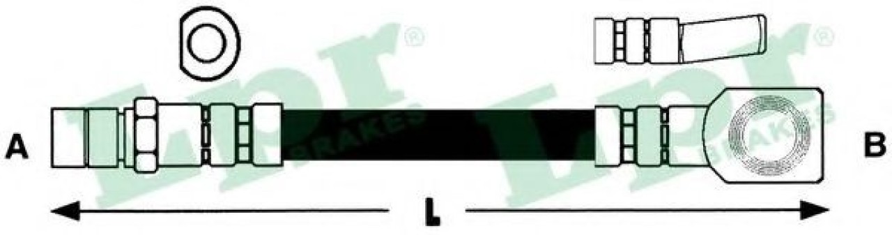 Furtun frana OPEL ASTRA F Combi (51, 52) (1991 - 1998) LPR 6T46159 piesa NOUA