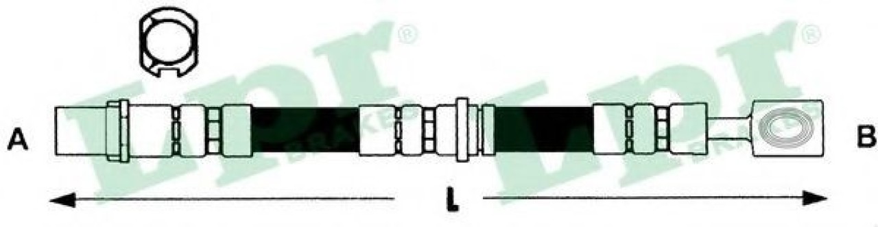Furtun frana OPEL ASTRA G Cabriolet (F67) (2001 - 2005) LPR 6T46793 piesa NOUA