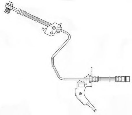 Furtun frana OPEL ASTRA G Cabriolet (F67) (2001 - 2005) FERODO FHY2605 piesa NOUA
