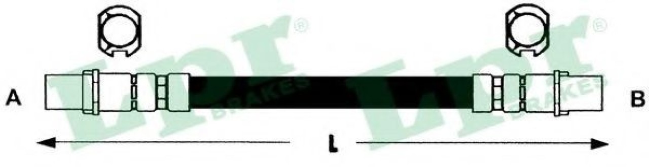 Furtun frana OPEL ASTRA G Cabriolet (F67) (2001 - 2005) LPR 6T46778 piesa NOUA