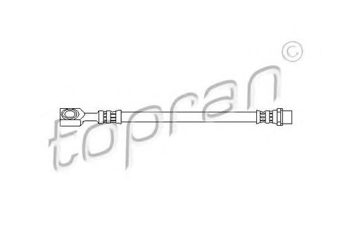 Furtun frana OPEL ASTRA G Cabriolet (F67) (2001 - 2005) TOPRAN 206 119 piesa NOUA