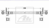 Furtun frana OPEL ASTRA G Combi (F35) (1998 - 2009...