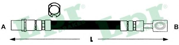 Furtun frana OPEL ASTRA G Cupe (F07) (2000 - 2005) LPR 6T46791 piesa NOUA
