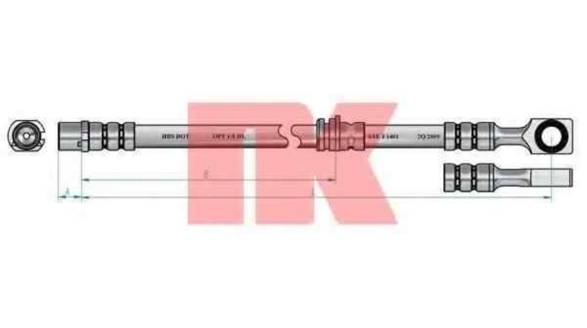 Furtun frana OPEL ASTRA G cupe (F07_) NK 853651