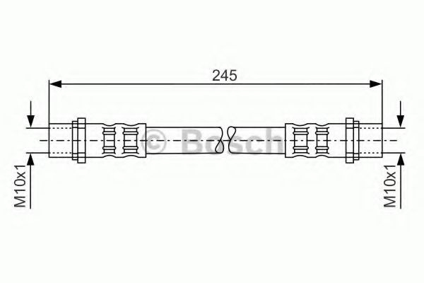 Furtun frana OPEL ASTRA G Limuzina (F69) (1998 - 2009) BOSCH 1 987 476 904 piesa NOUA