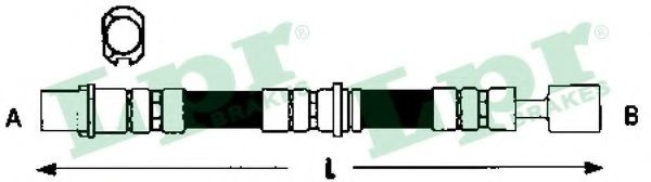 Furtun frana OPEL ASTRA H Combi (L35) (2004 - 2016) LPR 6T47902 piesa NOUA