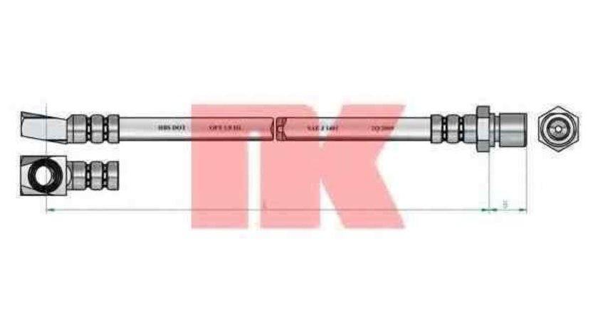 Furtun frana OPEL CALIBRA A (85_) NK 853637