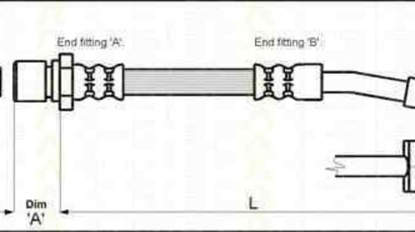 Furtun frana OPEL COMBO (71_) TRISCAN 8150 24122