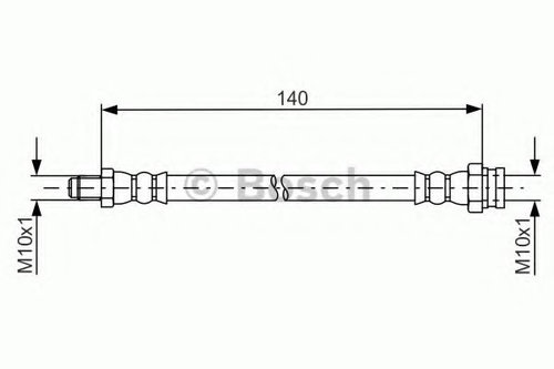 Furtun frana OPEL CORSA D (2006 - 2016) BOSCH 1 987 481 669 piesa NOUA