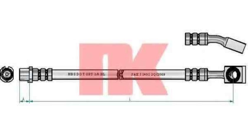 Furtun frana OPEL MERIVA NK 853679