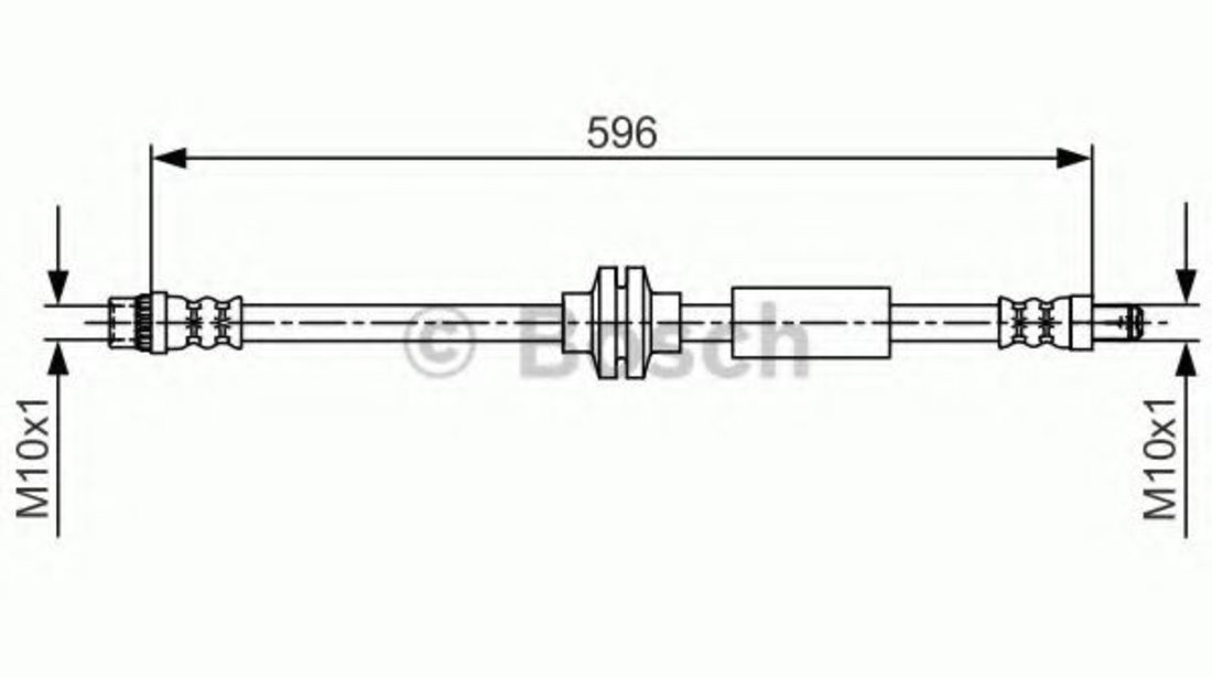 Furtun frana OPEL MOVANO B caroserie (2010 - 2016) BOSCH 1 987 481 708 piesa NOUA