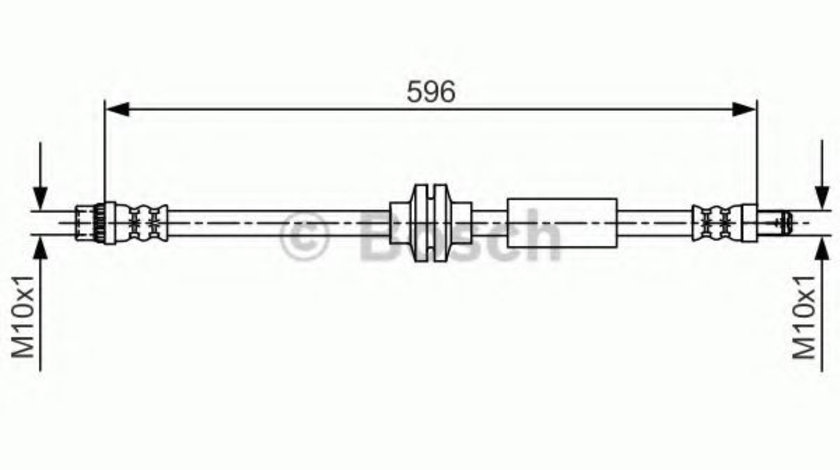 Furtun frana OPEL MOVANO B platou / sasiu (2010 - 2016) BOSCH 1 987 481 708 piesa NOUA