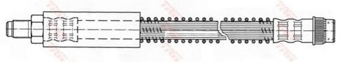Furtun frana OPEL MOVANO Combi (J9) (1998 - 2010) TRW PHB422 piesa NOUA