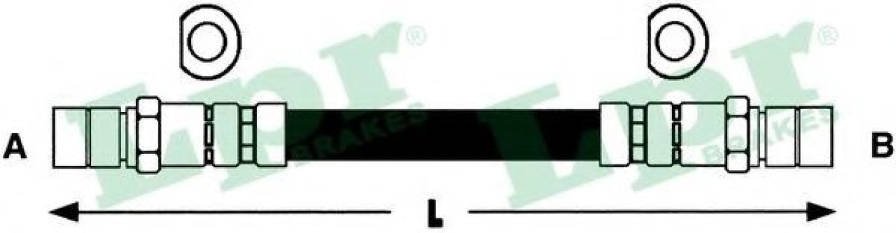Furtun frana OPEL TIGRA (95) (1994 - 2000) LPR 6T46118 piesa NOUA