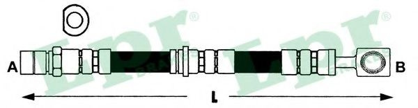 Furtun frana OPEL VECTRA B Hatchback (38) (1995 - 2003) LPR 6T47396 piesa NOUA