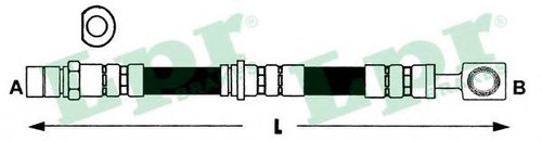 Furtun frana OPEL VECTRA B Hatchback (38) (1995 - 2003) LPR 6T47396 piesa NOUA