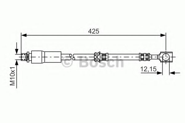 Furtun frana OPEL VECTRA C Combi (2003 - 2016) BOSCH 1 987 476 386 piesa NOUA