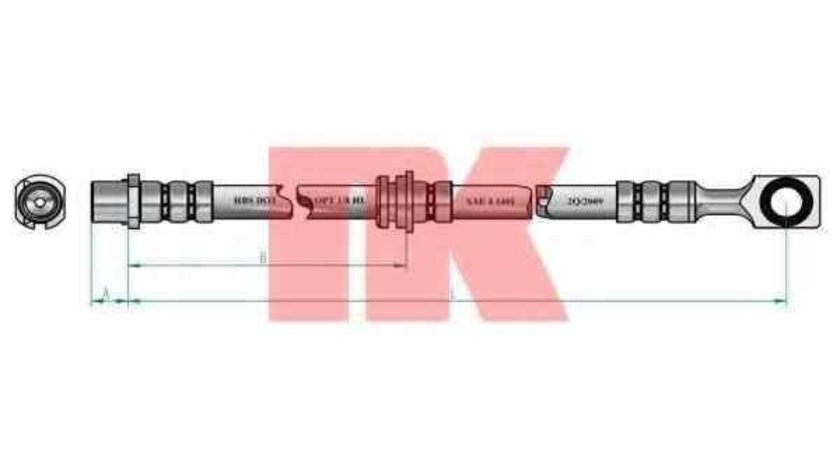 Furtun frana OPEL VECTRA C combi NK 853672