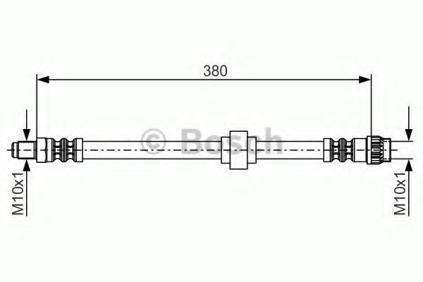 Furtun frana OPEL VIVARO combi (J7) (2001 - 2014) BOSCH 1 987 476 700 piesa NOUA