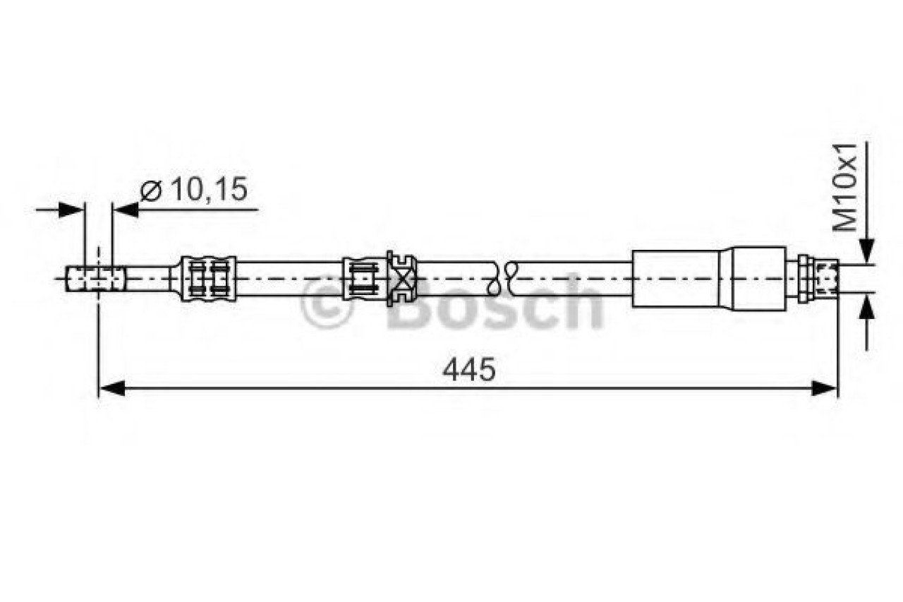 Furtun frana OPEL ZAFIRA B (A05) (2005 - 2016) BOSCH 1 987 476 455 piesa NOUA