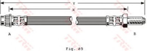 Furtun frana PEUGEOT 306 Break (7E, N3, N5) (1994 - 2002) TRW PHB287 piesa NOUA