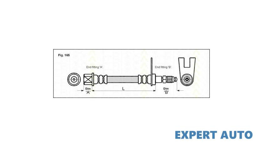 Furtun frana Peugeot 406 cupe (8C) 1997-2004 #2 03Q32985