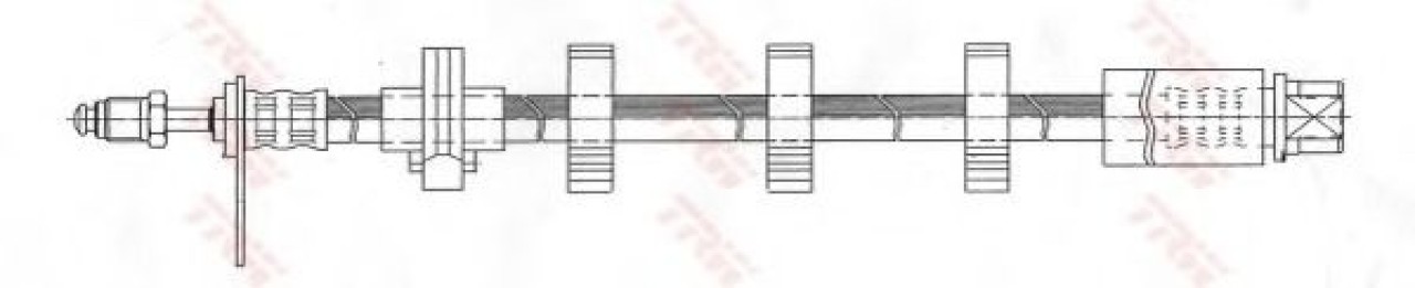 Furtun frana PEUGEOT 406 Estate (8E/F) (1996 - 2004) TRW PHB367 piesa NOUA