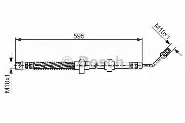 Furtun frana PEUGEOT 508 (2010 - 2016) BOSCH 1 987 476 374 piesa NOUA