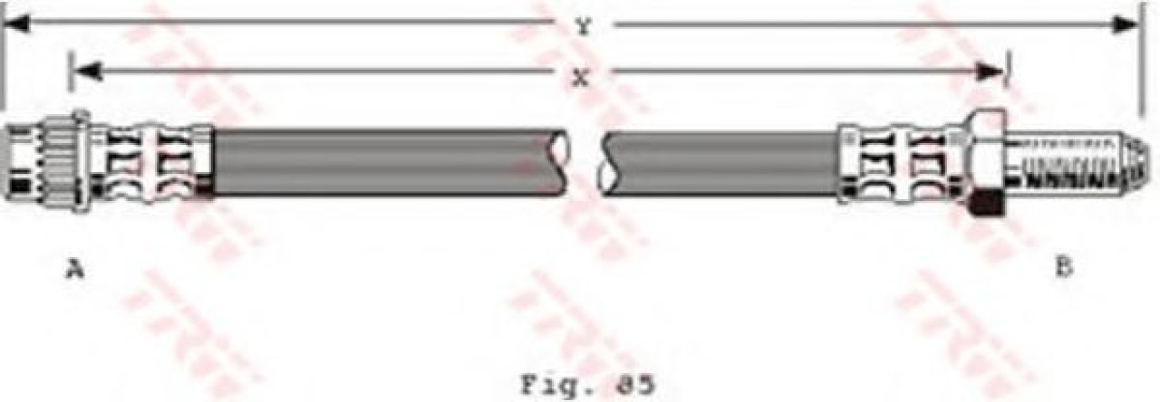 Furtun frana PEUGEOT 806 (221) (1994 - 2002) TRW PHB294 piesa NOUA