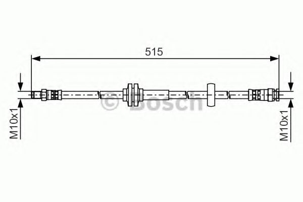 Furtun frana PEUGEOT BOXER bus (2006 - 2016) BOSCH 1 987 481 482 piesa NOUA