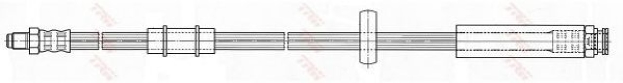 Furtun frana PEUGEOT BOXER caroserie (230L) (1994 - 2002) TRW PHB480 piesa NOUA