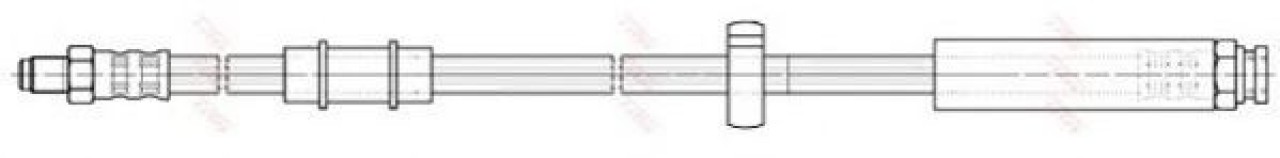 Furtun frana PEUGEOT BOXER caroserie (230L) (1994 - 2002) TRW PHB301 piesa NOUA