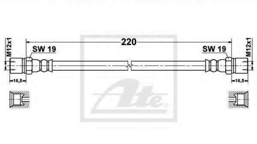 Furtun frana Producator ATE 24.5201-0220.3